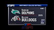 Bulldogs vs Dolphins College Softball Game 1 